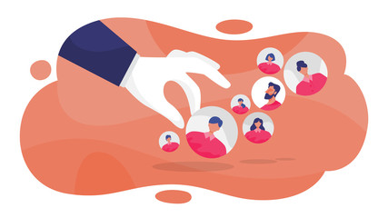 Human resources concept. Idea of a recruitment