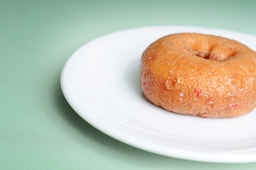 Fresh Cherry Chip Donut - Bakery Breakfast Food