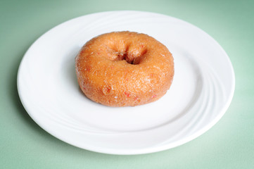 Fresh Cherry Chip Donut - Bakery Breakfast Food