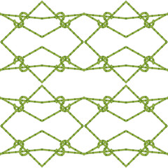 Naklejka premium Vector seamless texture with bamboo stems on white background