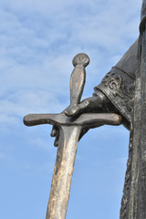  The first statue of Petru Rares   in Bistrita ,ROMANIA,2019