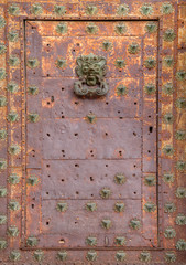 Porte de la cathédrale de Cuenca, Espagne