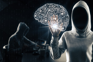 AI and criminal concept