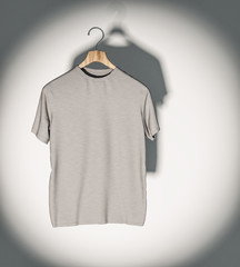 Empty grey t-shirt