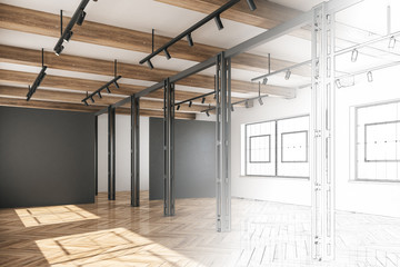Hand drawn warehouse