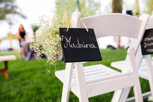 chair madrina wedding decoration table