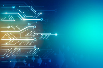 Creative circuit arrows background