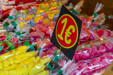 one euro price for candies