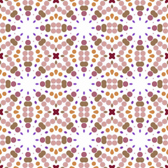 Seamless abstract pattern background with a variety of colored circles.