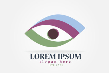 Logo vision care optical business card