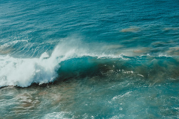 ocean poster. wave and sand