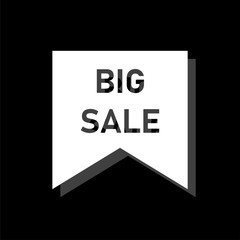 Big Sale offer text icon flat