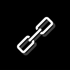 Chain icon flat