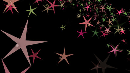 Background of multi-colored stars. Abstract background pattern.