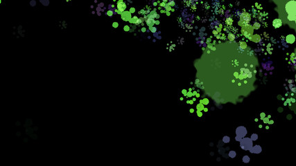 Background with paint. Divorces and drops. Periwinkles.