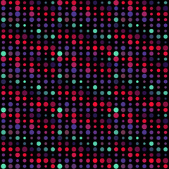 Seamless abstract pattern background with a variety of colored circles.