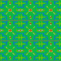 Seamless background with a knitted texture, imitation of wool. A variety of different patterns.