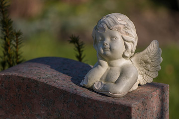 Friedhof, Statuen, Engel