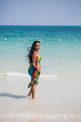 Attractive woman at the beach in Thailand