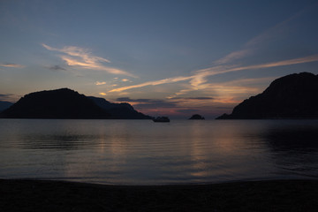 Beautiful colors of nature over the Aegean Sea