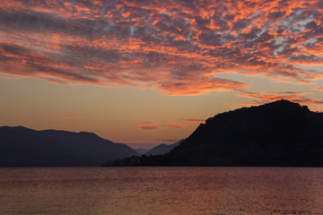 Beautiful colors of nature over the Aegean Sea