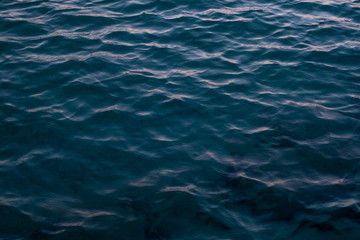 clean blue sea water. advertising space