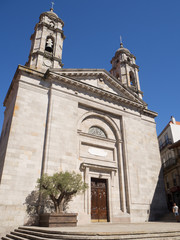 Fototapeta na wymiar Concatedral de Santa María en Vigo, verano de 2018