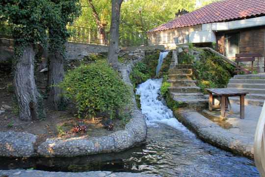 The clear waters of the springs of The Devnya (Devnya, Bulgaria)