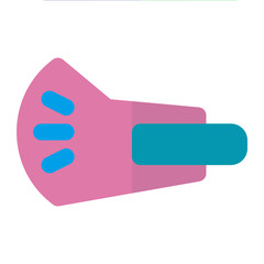 MASK icon flat style pink light green for all project