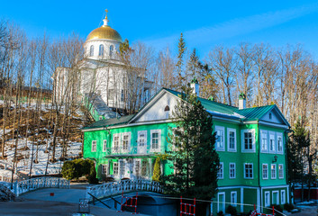 House of Monastery Vicar and St. Michael's Cathedral of the Pskov-Caves Holy Dormition Monastery. Pechory, 