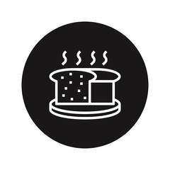 Bread icon vector