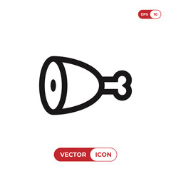 Ham icon vector, meat symbol