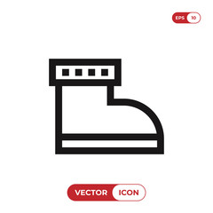 Boot icon vector