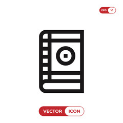 Book icon vector