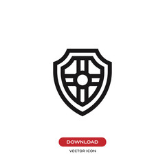 Shield icon vector