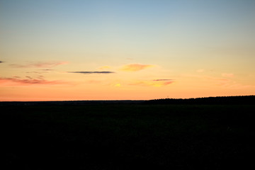 Sunrise, beautiful sky at sunrise