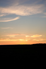 Sunrise, beautiful sky at sunrise