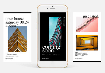 Minimalist Realtor Social  Stories Layout Set