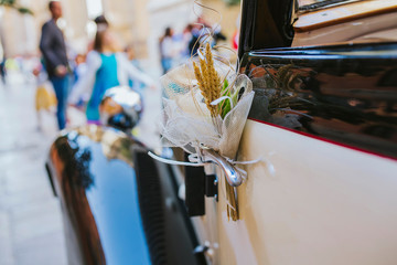 wedding car just married