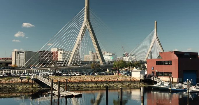 Leonard P. Zakim Bunker Hill Bridge in Boston Massachusetts USA
