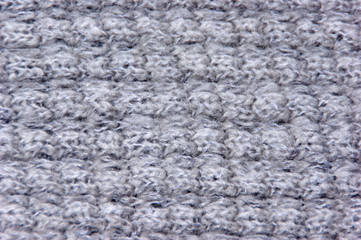 The texture of a knitted wool gray. Background