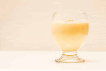 kefir drink in a glass