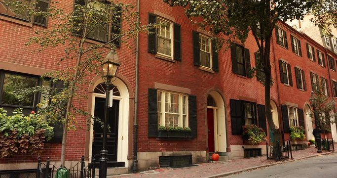Beacon Hill neighbourhood in Boston Massachusetts USA