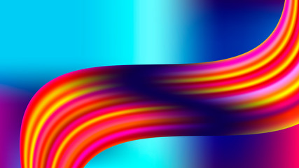 Colorful blurred background with wave, brush stroke. Modern abstract gradient card. Business poster. Vector illustration.  