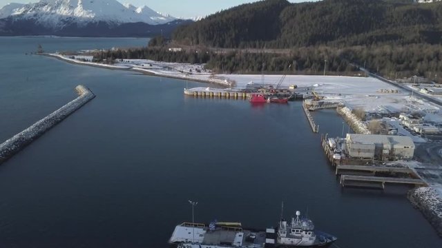 Shipyard and harbor views from Alaska 