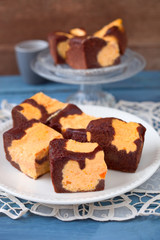 Kürbis-Käsekuchen-Brownies	