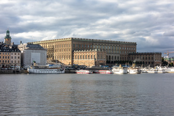 Fototapeta na wymiar palace in Stockholm Sweden