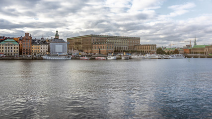 Naklejka premium palace in Stockholm Sweden
