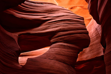Lower Antelope Canyon. Arizona. Famous lady in the wind formation.