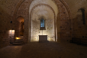Fototapeta na wymiar eglise du mont saint michel en normandie